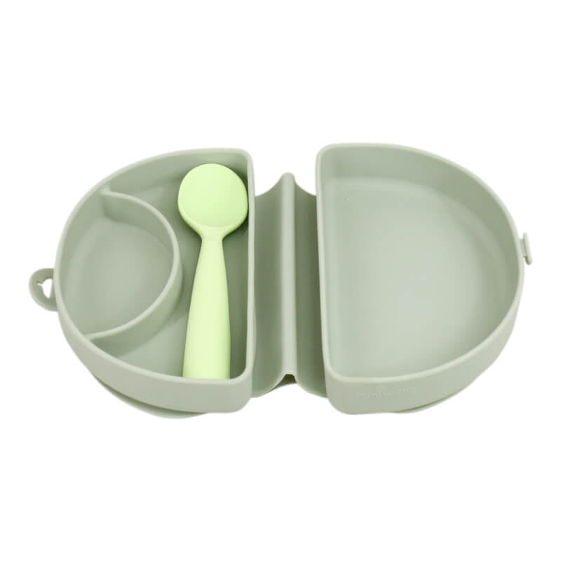 Miniware SiliFold Portable Plate and Scoop Set