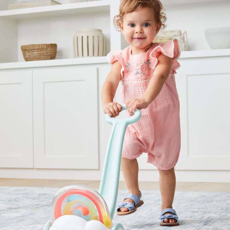 Skip Hop Silver Lining Cloud Rainbow Push Toy