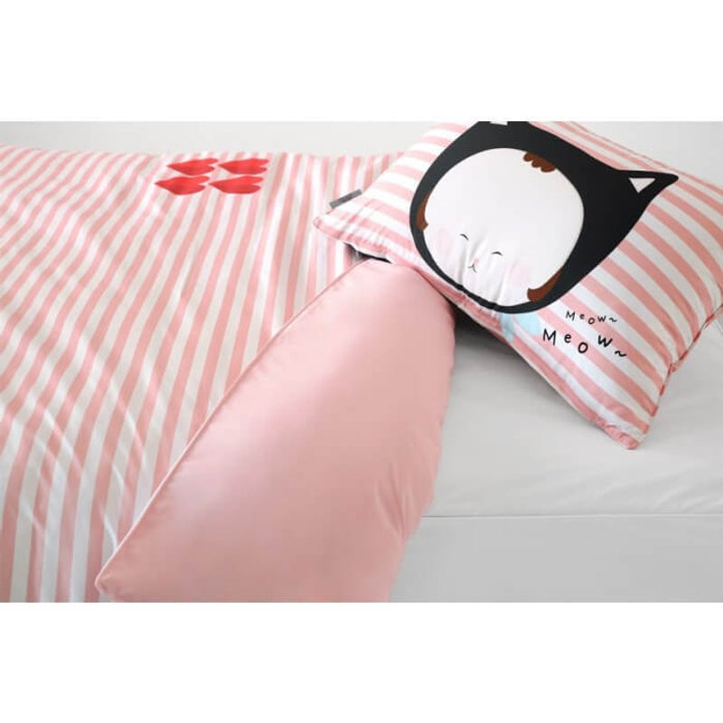 Jadaloo Anti-Dustmite Single Bed Duvet Set - Baby Cat Meow