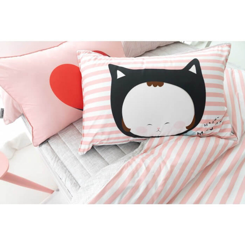 Jadaloo Anti-Dustmite Single Bed Duvet Set - Baby Cat Meow