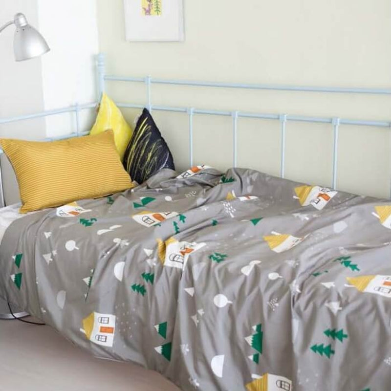 Jadaloo Anti-Dustmite Single Bed Duvet Set - Maison Gray