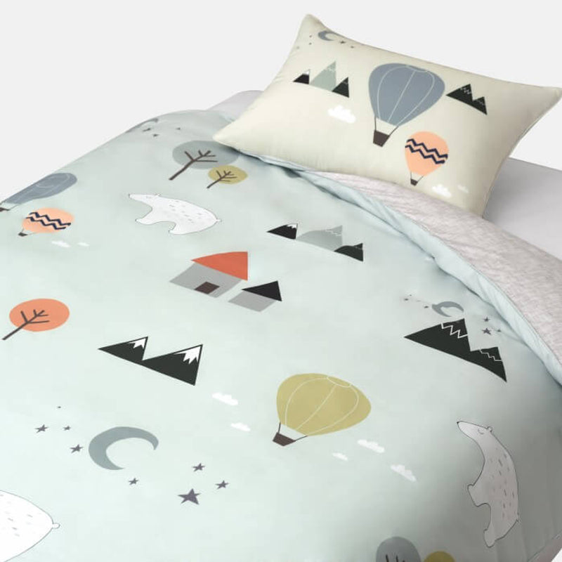 Jadaloo Anti-Dustmite Single Bed Duvet Set - Polar Bears