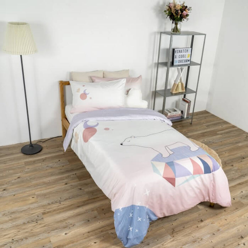 Jadaloo Anti-Dustmite Single Bed Duvet Set without Padding - Dear Bear