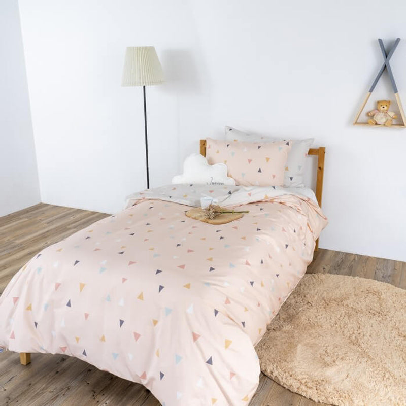 Jadaloo Anti-Dustmite Single Bed Duvet Set without Padding - Juni Peach