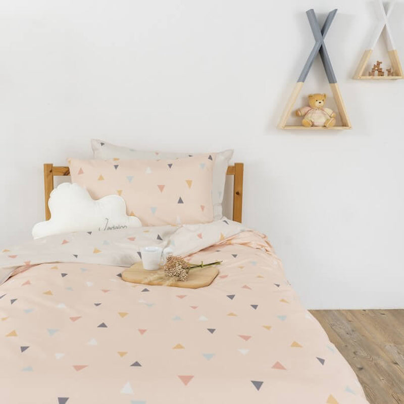 Jadaloo Anti-Dustmite Single Bed Duvet Set without Padding - Juni Peach