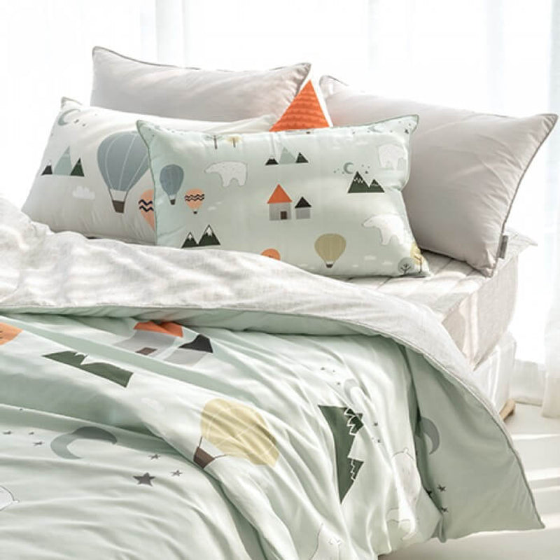 Jadaloo Anti-Dustmite Single Bed Duvet Set without Padding - Polar Bears