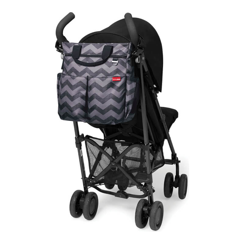 Skip Hop Duo Signature Diaper Bag - Tonal Chevron