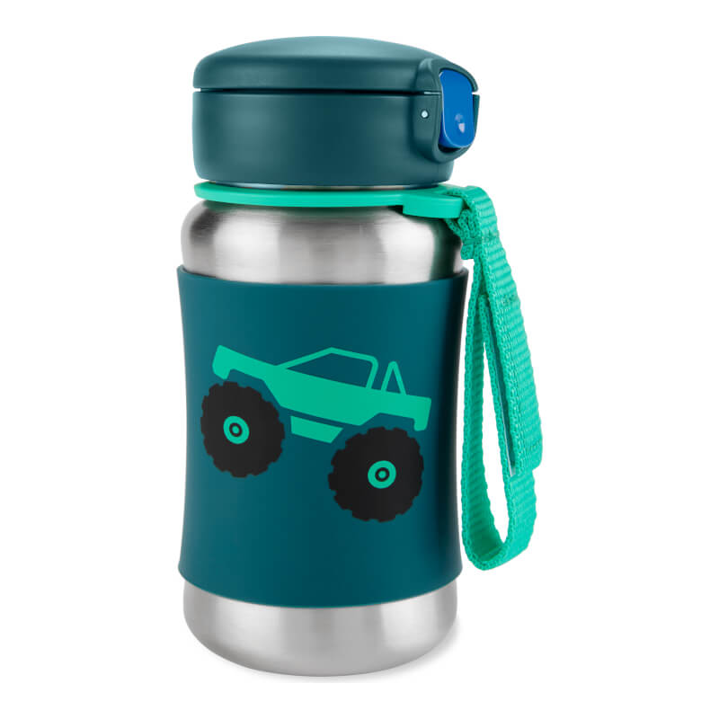 Skip Hop Spark Style Stainless Steel Straw Bottle 350ml