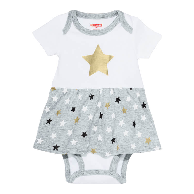 Skip Hop Star-Struck Skirted SS Bodysuit - Star