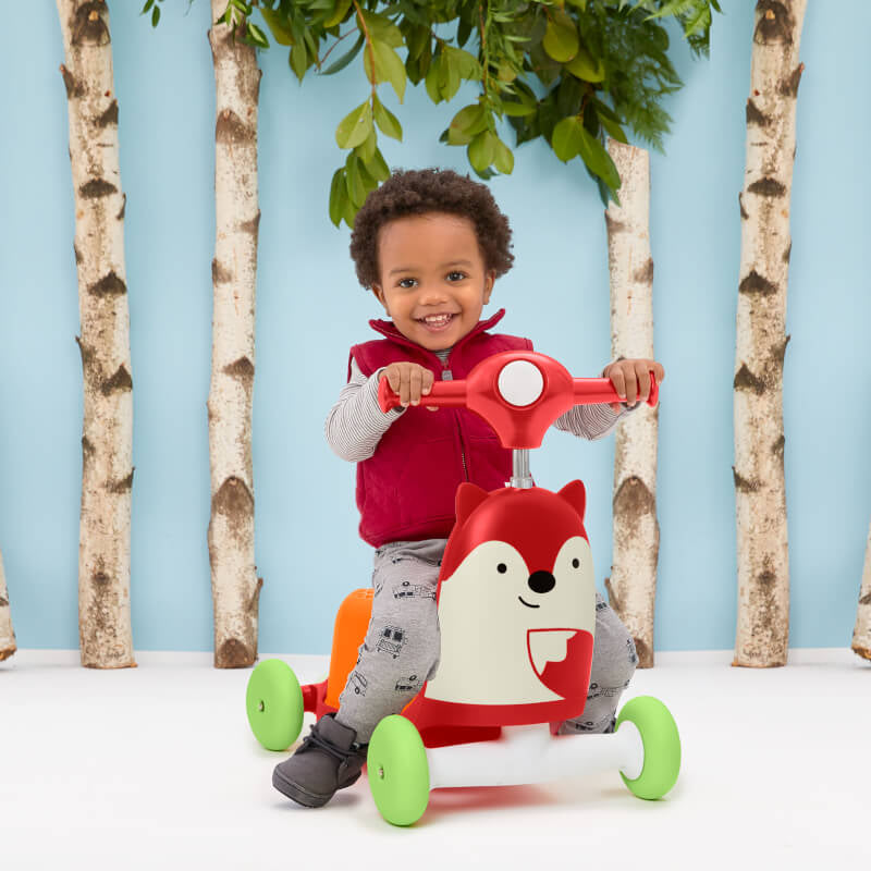 Skip Hop Zoo 3-in-1 Ride On Toy - Fox