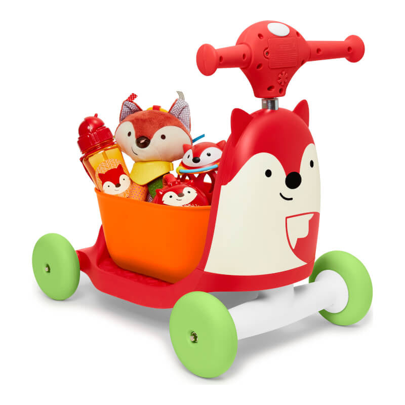 Skip Hop Zoo 3-in-1 Ride On Toy - Fox