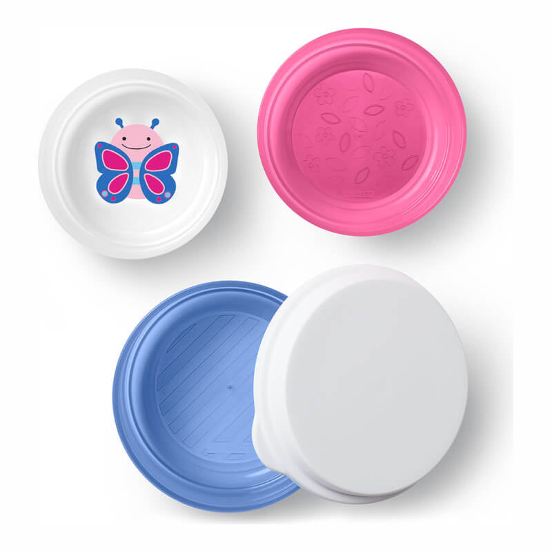 Skip Hop Zoo Smart Serve 防滑碗 - 3 個裝