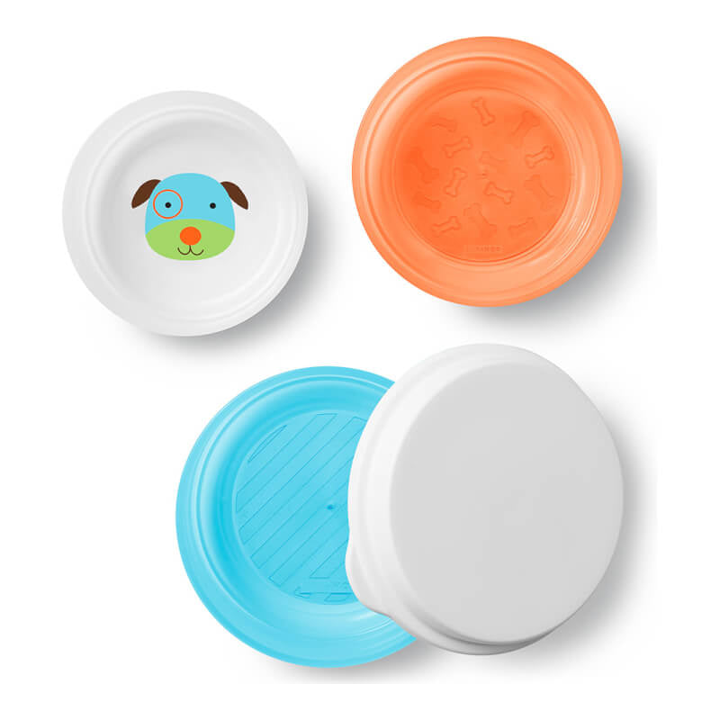 Skip Hop Zoo Smart Serve 防滑碗 - 3 個裝