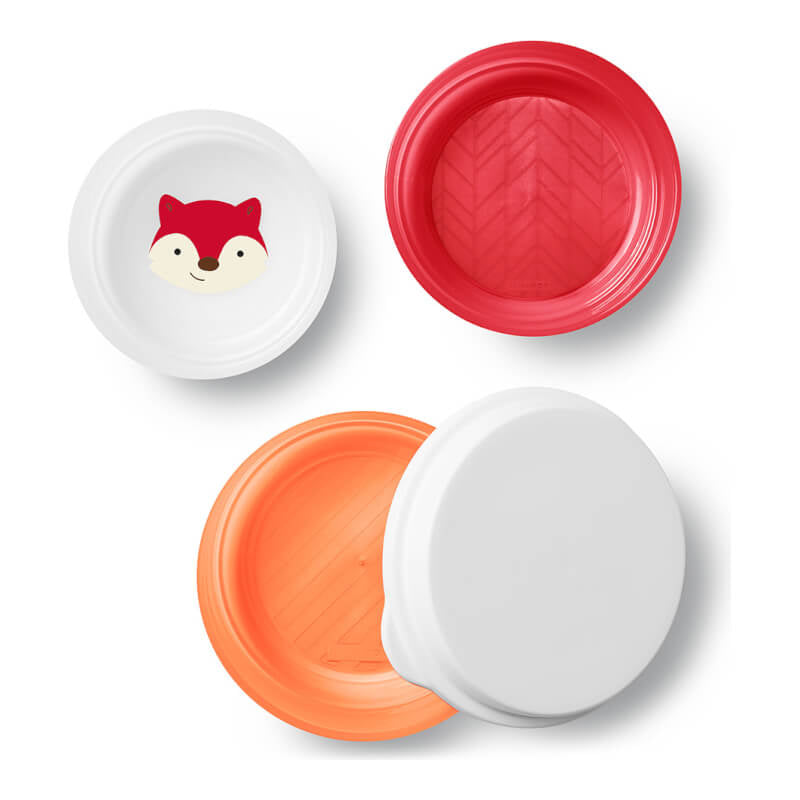 Skip Hop Zoo Smart Serve 防滑碗 - 3 個裝