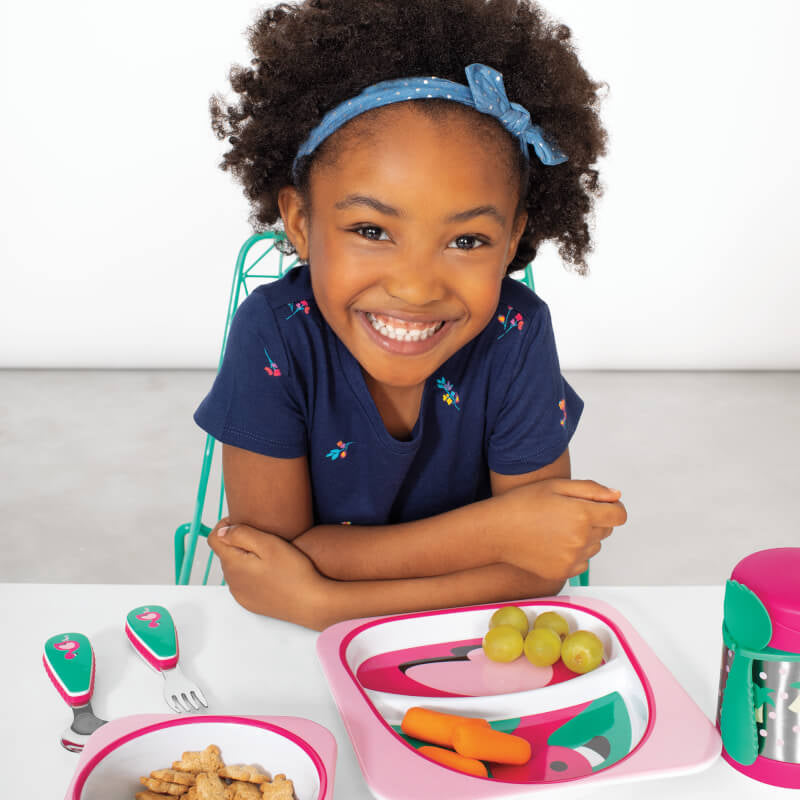 Skip Hop Zootensils Fork & Spoon - Flamingo