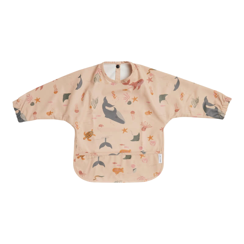 Milk It Baby Sleeved Bib - Ocean Friends