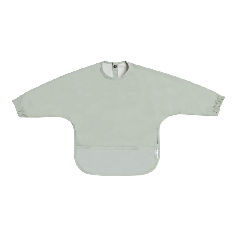 Milk It Baby Sleeved Bib - Seaform Green