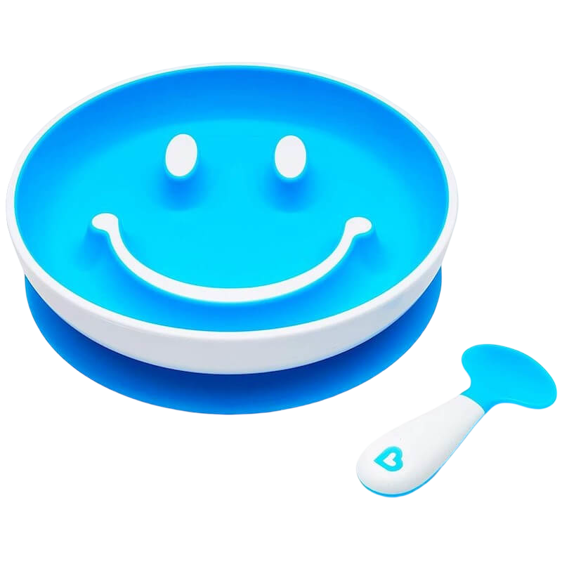 Munchkin Smile n Scoop Suction Plate & Training Spoon