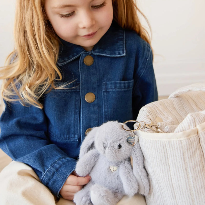 Snuggle Bunnies Penelope Keyring - Silver