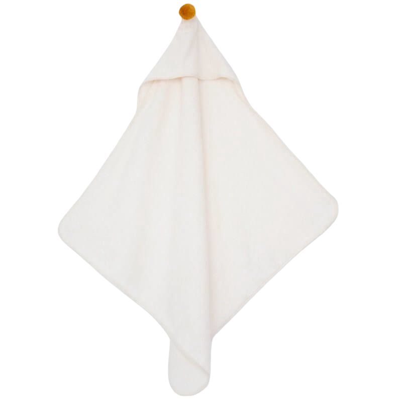 Nobodinoz So Cute Baby Bath Cape - Natural