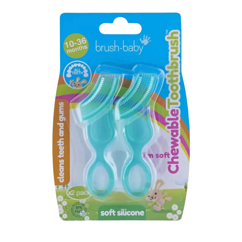 Brushbaby 軟毛可咀嚼牙刷(2支裝)
