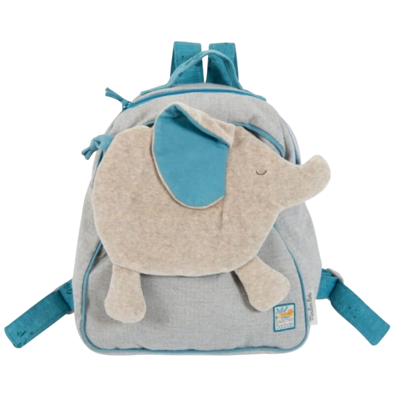 Moulin Roty Sous Mon Baobab Elephant Backpack 29cm