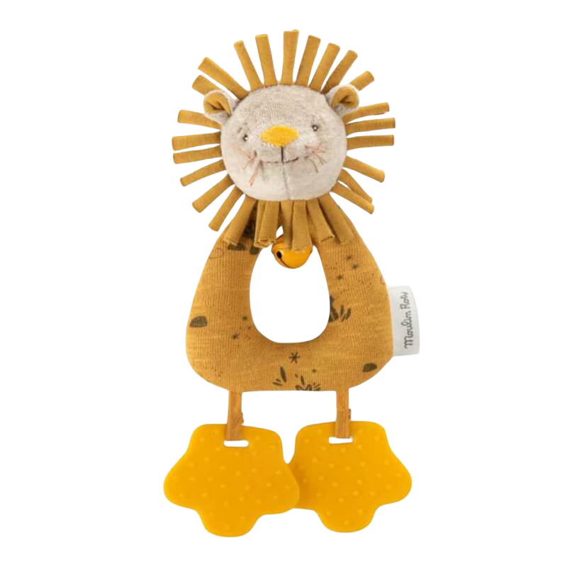 Moulin Roty Sous Mon Baobab 獅子環形搖鈴 27厘米