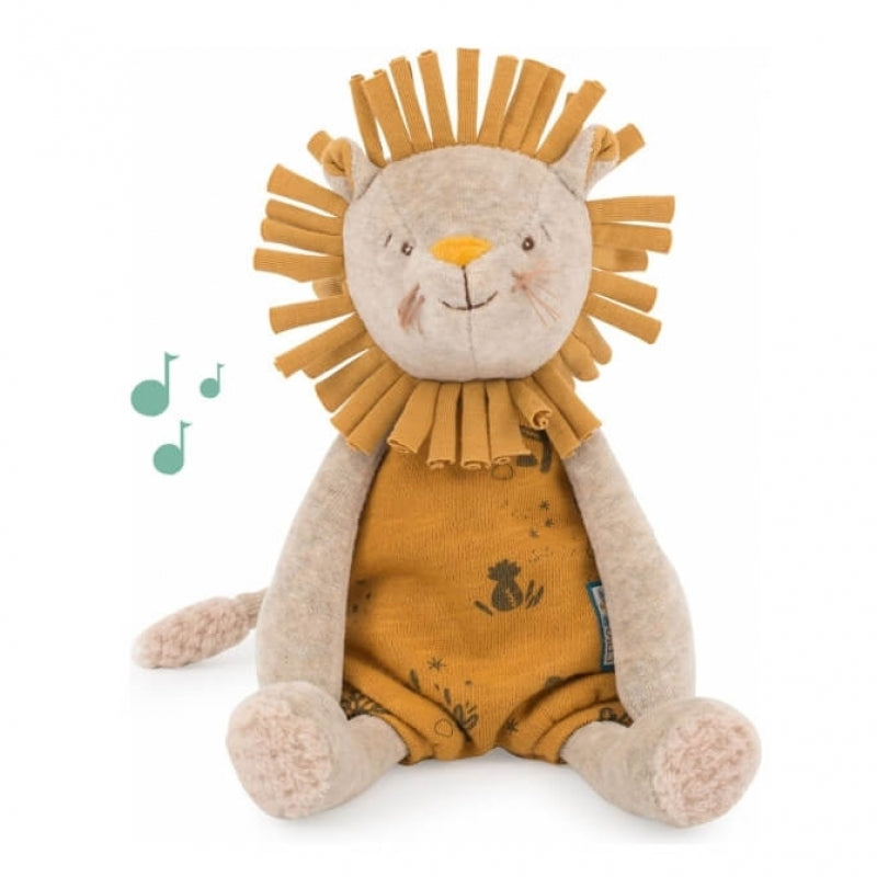 Moulin Roty Sous Mon Baobab Musical Lion 28cm