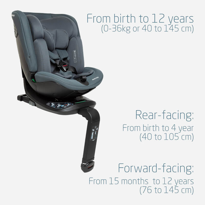 Maxi-Cosi Spinel Plus 360 Car Seat - Authentic Black