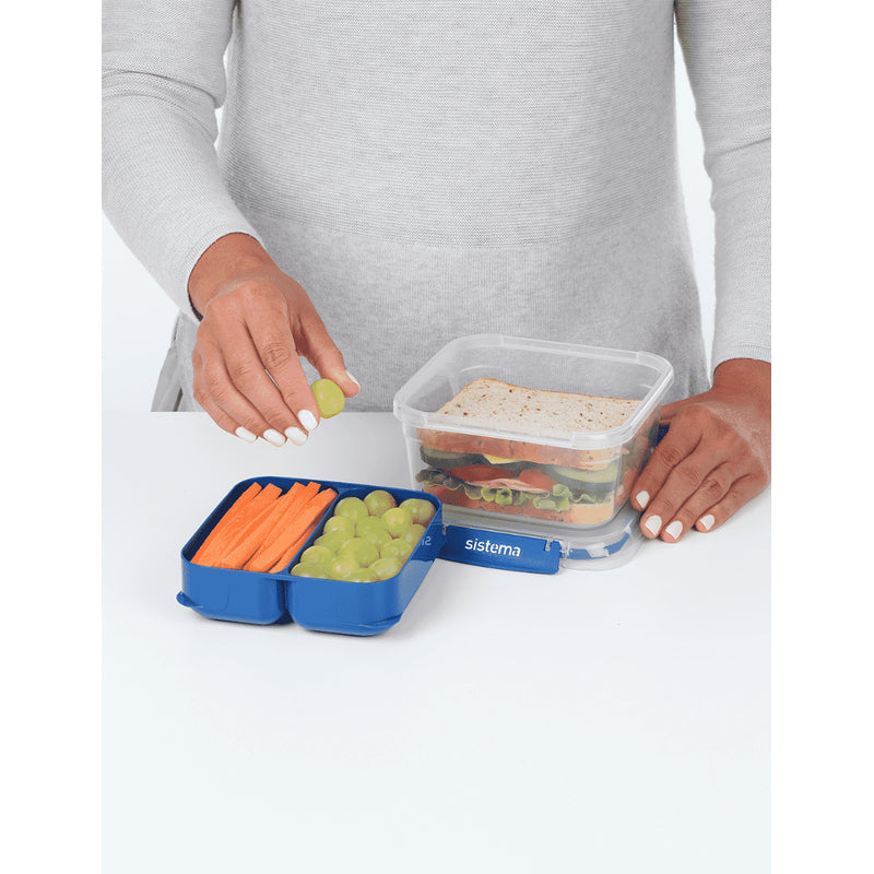 Sistema® Square Stax To Go Container