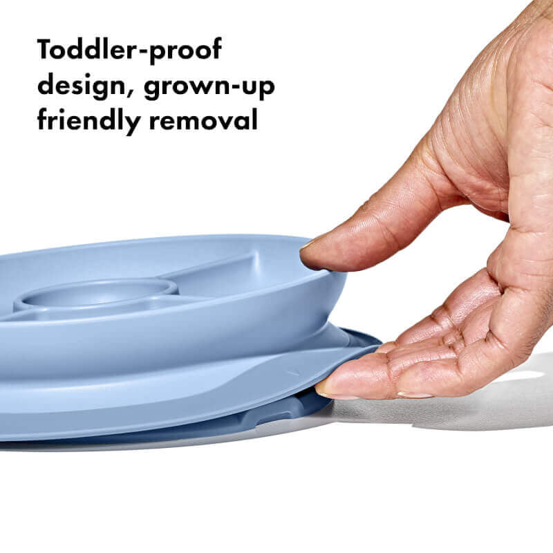 OXO Tot Stick & Stay Suction Divided Plate