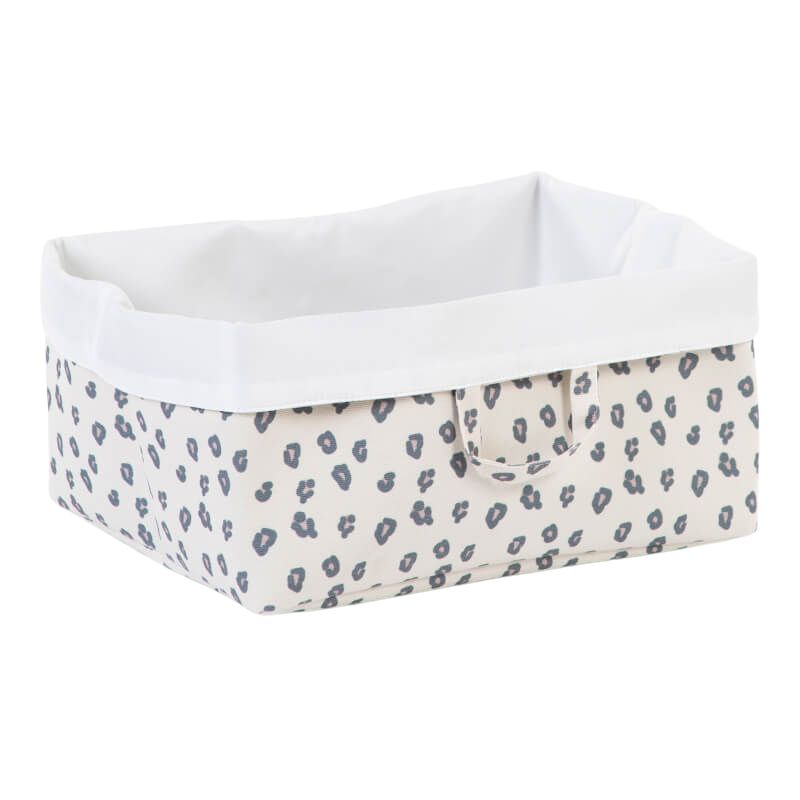 Childhome Storage Basket - Canvas, Leopard