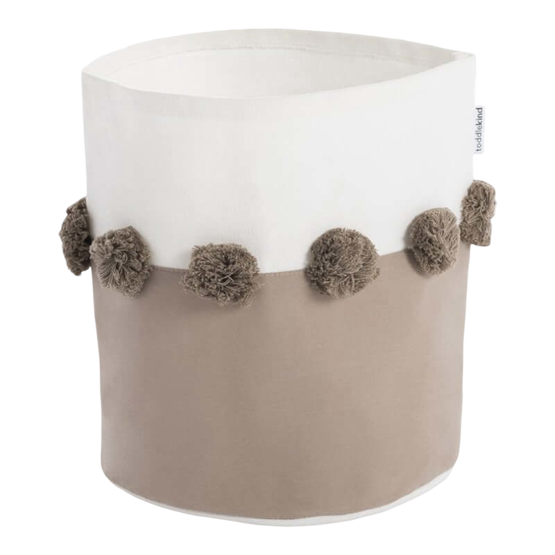 Toddlekind Storage Basket - Small ø22 x 25cm - Tan