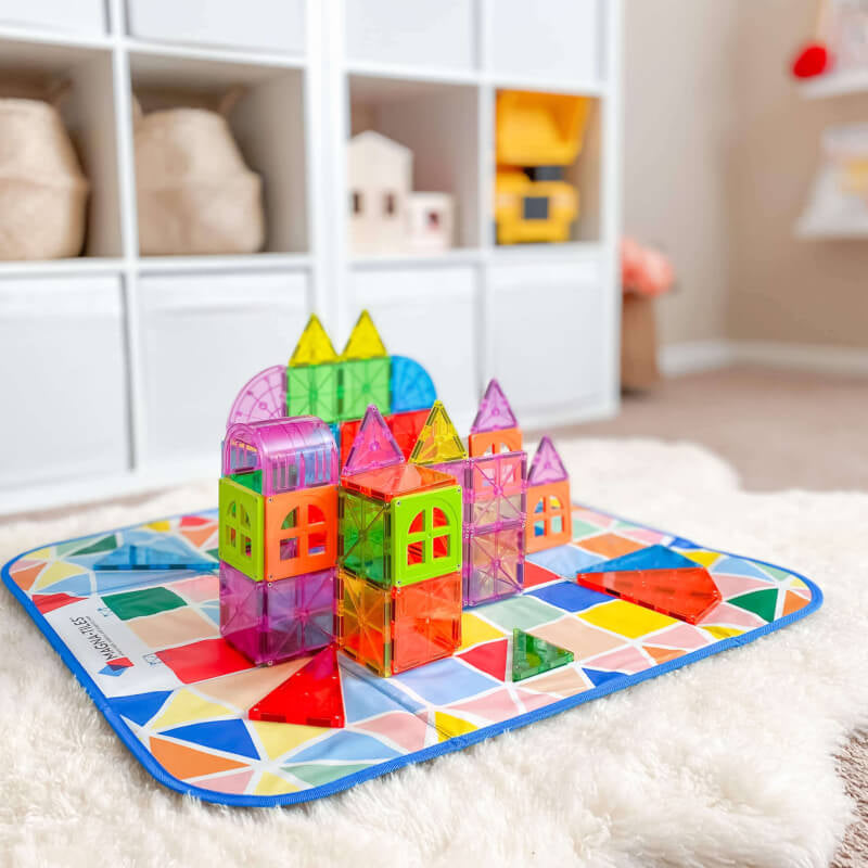 Magna-Tiles Collapsible Storage Bin & Playmat