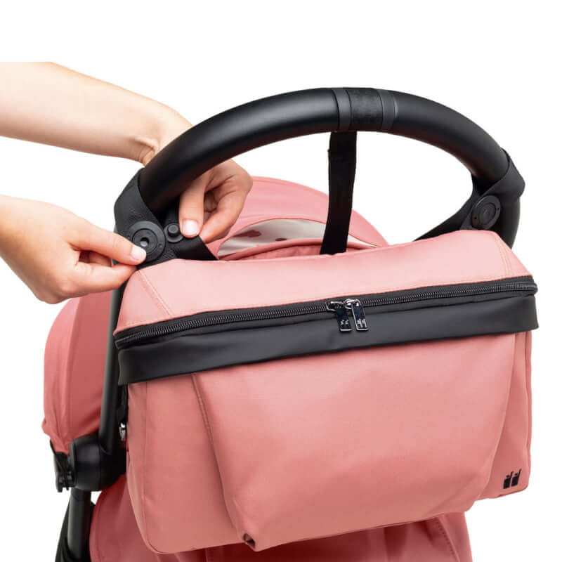 Nikidom Stroller Organiser Bag - Coral Pink