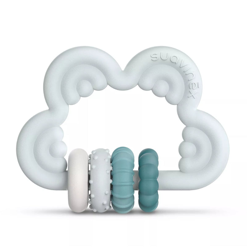 Suavinex Cloud Silicone Educational Teething Ring