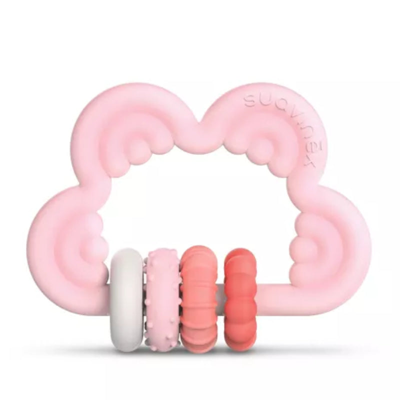 Suavinex Cloud Silicone Educational Teething Ring