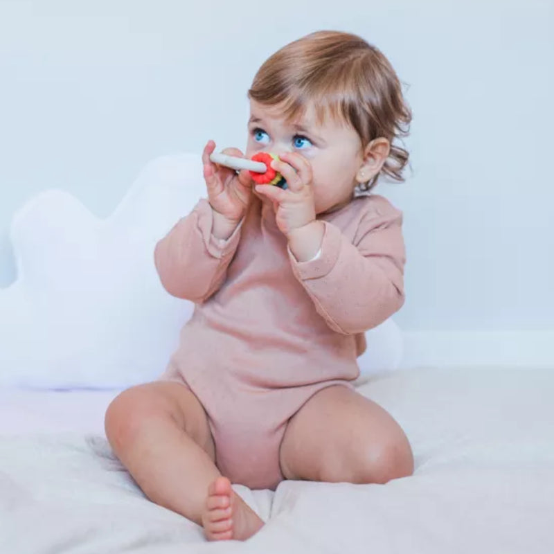 Suavinex Cloud Silicone Educational Teething Ring