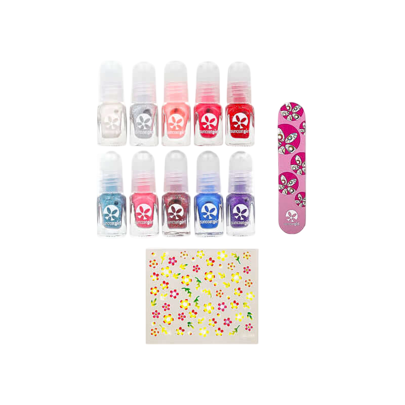 Suncoat Girl Water-Based Nail Polish Kit Flare & Fancy 12 Pieces