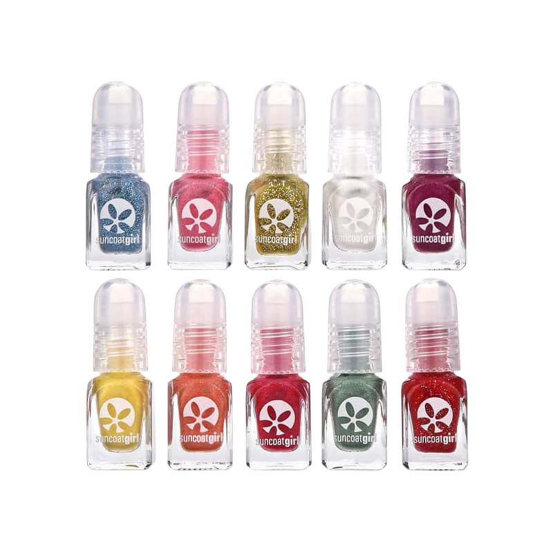 Suncoat Girl Water-Based Nail Polish Merry Mini Mani Kit 12 Piece Kit