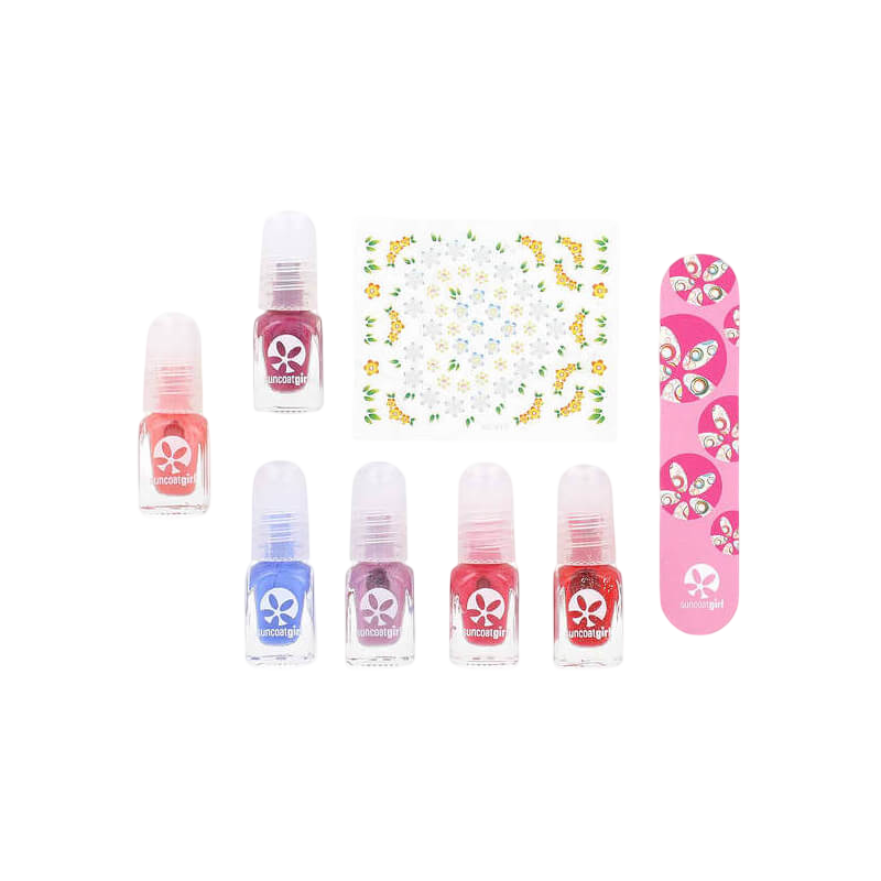 Suncoat Girl Water-Based Nail Polish Mini Mani Kit 8 Piece Kit