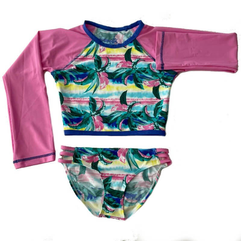 Platypus Sunrise UPF50+ Cropped Rashie LS Bikini