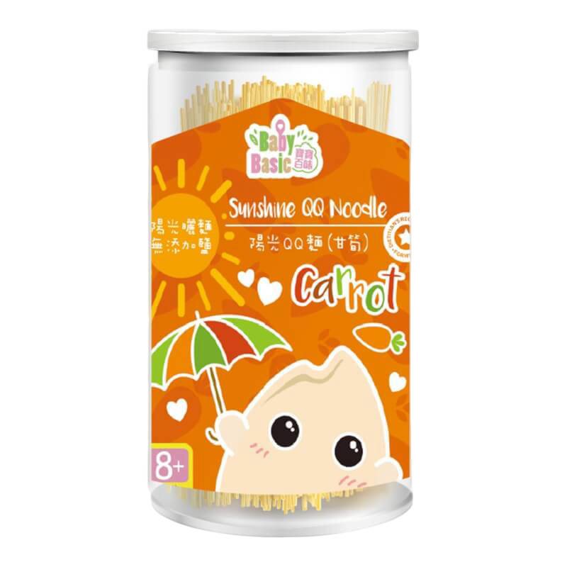 Baby Basic Sunshine QQ Noodle - Carrot 220g (8 mos+)