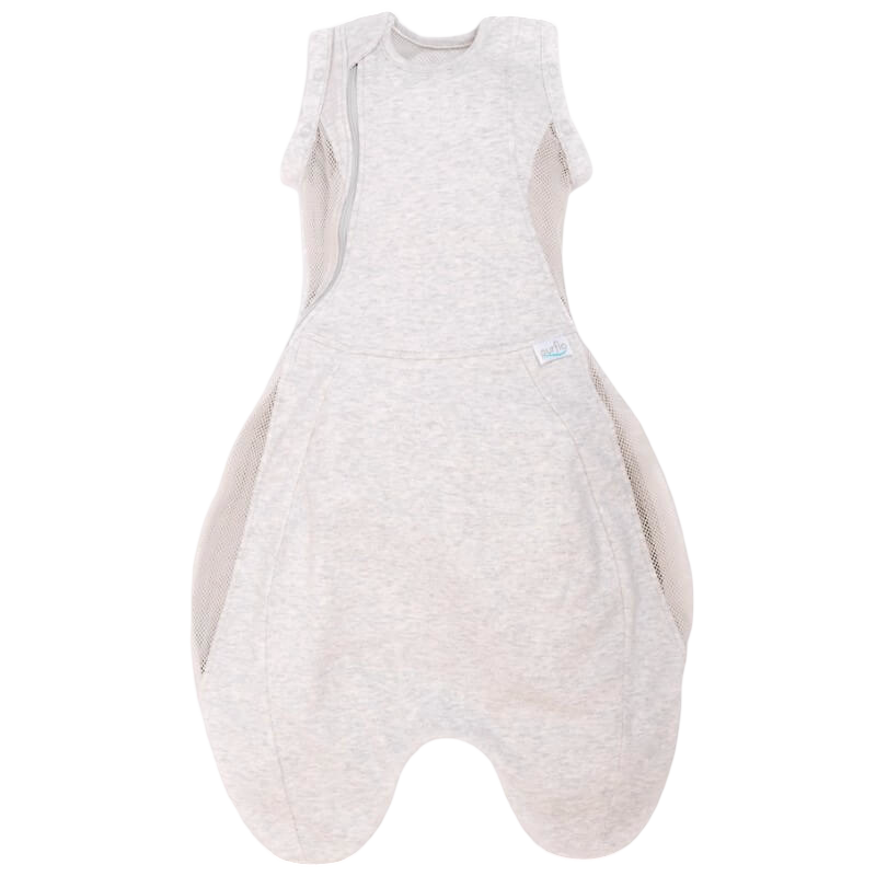Purflo Swaddle to Sleep Bag - Minimal Grey - 0.5 Tog - 0-4m