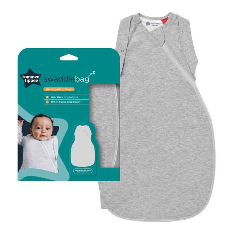 Tommee Tippee Swaddlebag - Grey Marl - 2.5 Tog