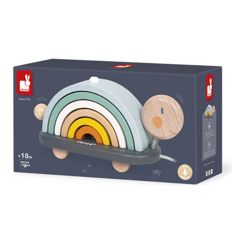 Janod Sweet Cocoon Rainbow Turtle