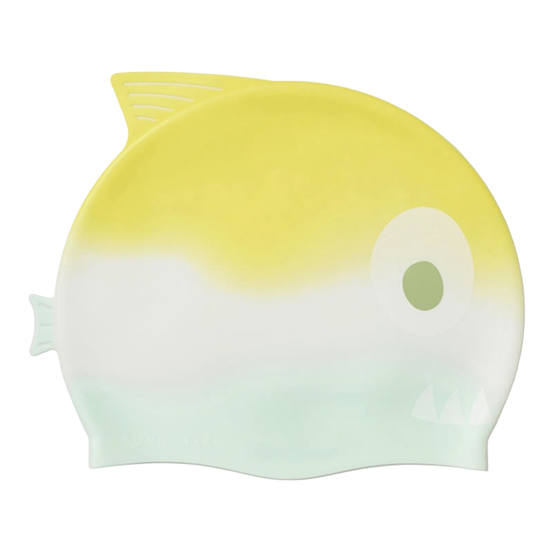 SUNNYLiFE Swimming Cap - Salty the Shark Multi