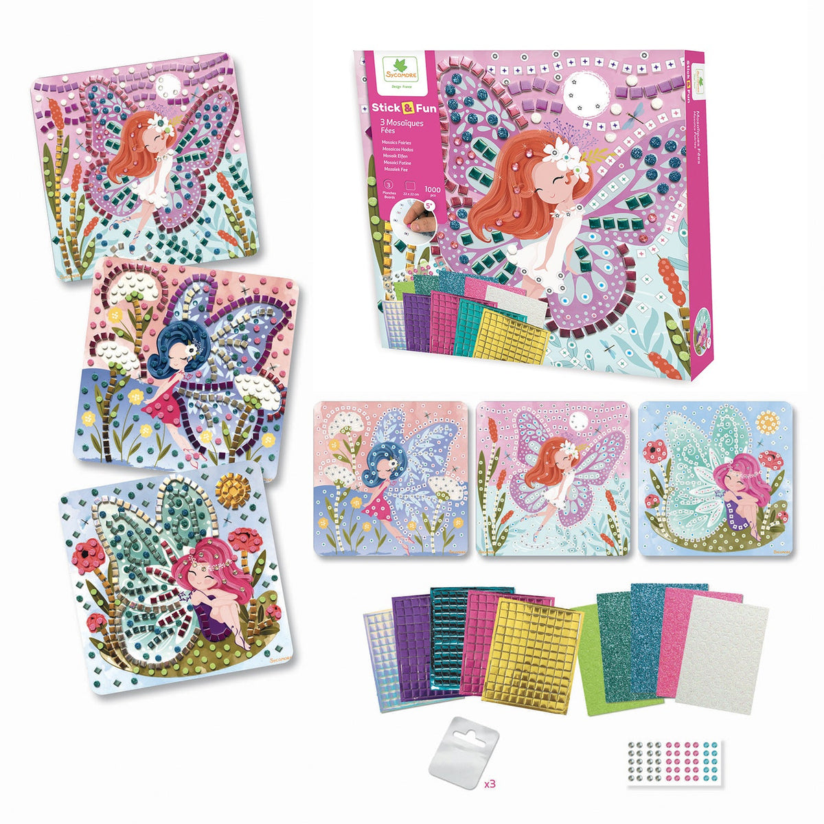 Sycomore Stick'N Fun - S Mosaics Fairies - 5Y+