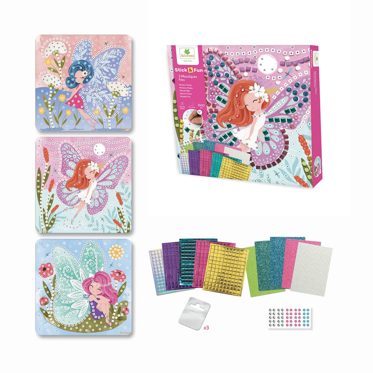 Sycomore Stick'N Fun - S Mosaics Fairies - 5Y+