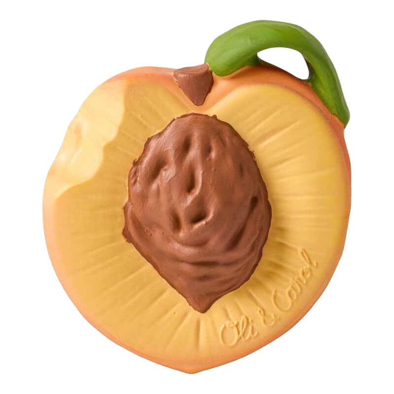 Oli&Carol Teether & Bath Toy - Fruits & Veggies - Palm Peach